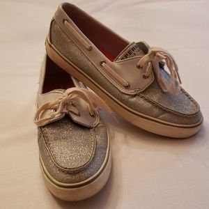 Sperry top sider glitter shoe